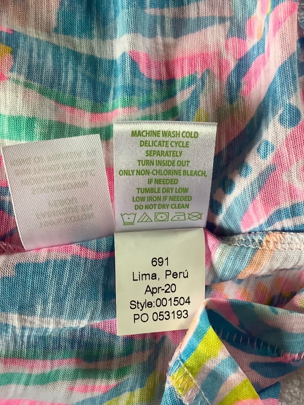 LILLY PULITZER Etta V-Neck Top Carnival Coral SZ XXL - Picture 12 of 12